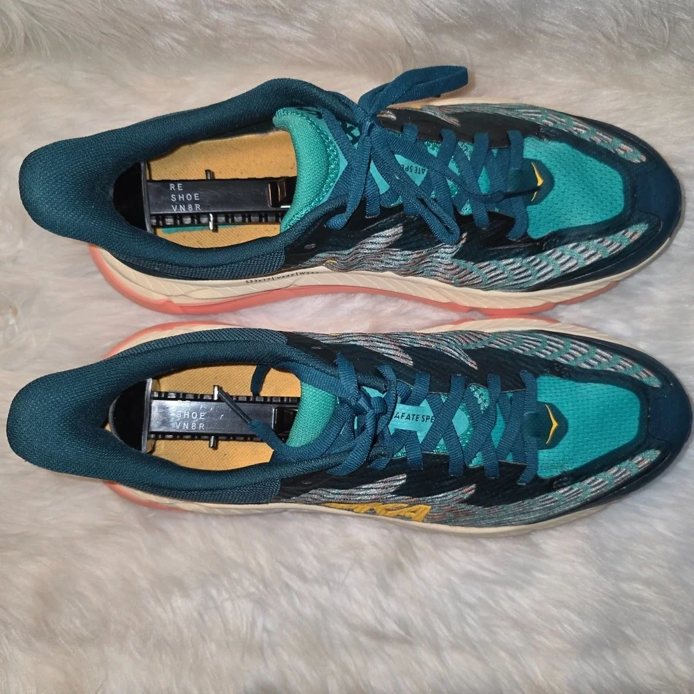 Womens HOKA Mafate Speed 4 Trail Running Shoes Size 10B Teal 1131056-DTWGR
